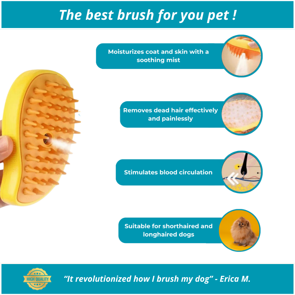 SteamDog - Steam brush for dogs