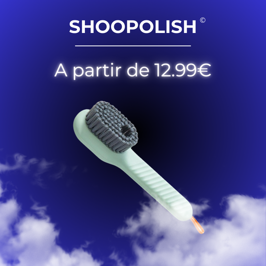 ShooPolish - Brosse Chaussure 2 en 1