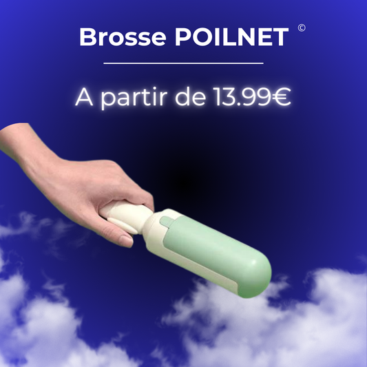 Brosse PoilNet, anti poils de chats et chiens