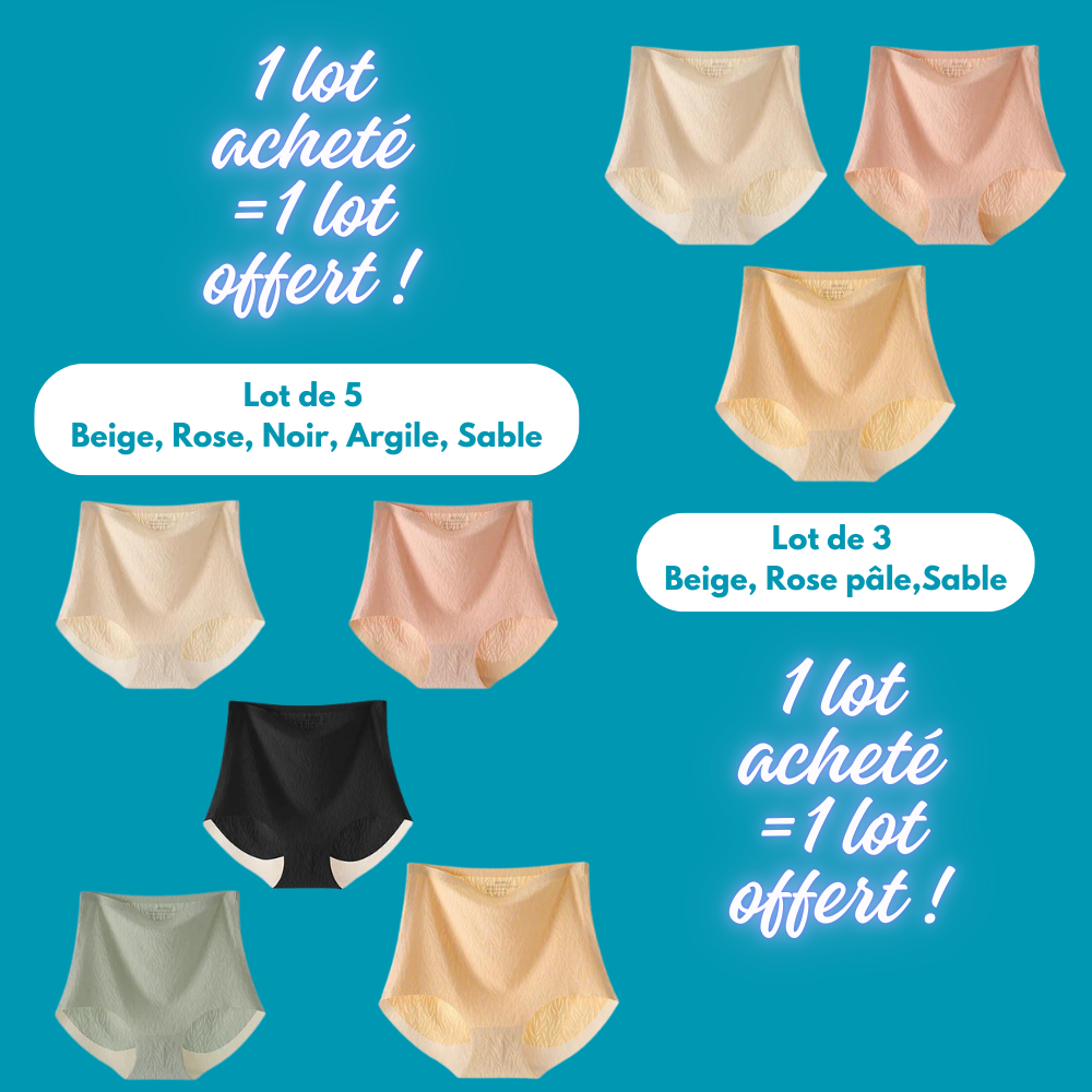 Flat tummy panties in ultra-soft fibers ｜3 purchased = 2 free!